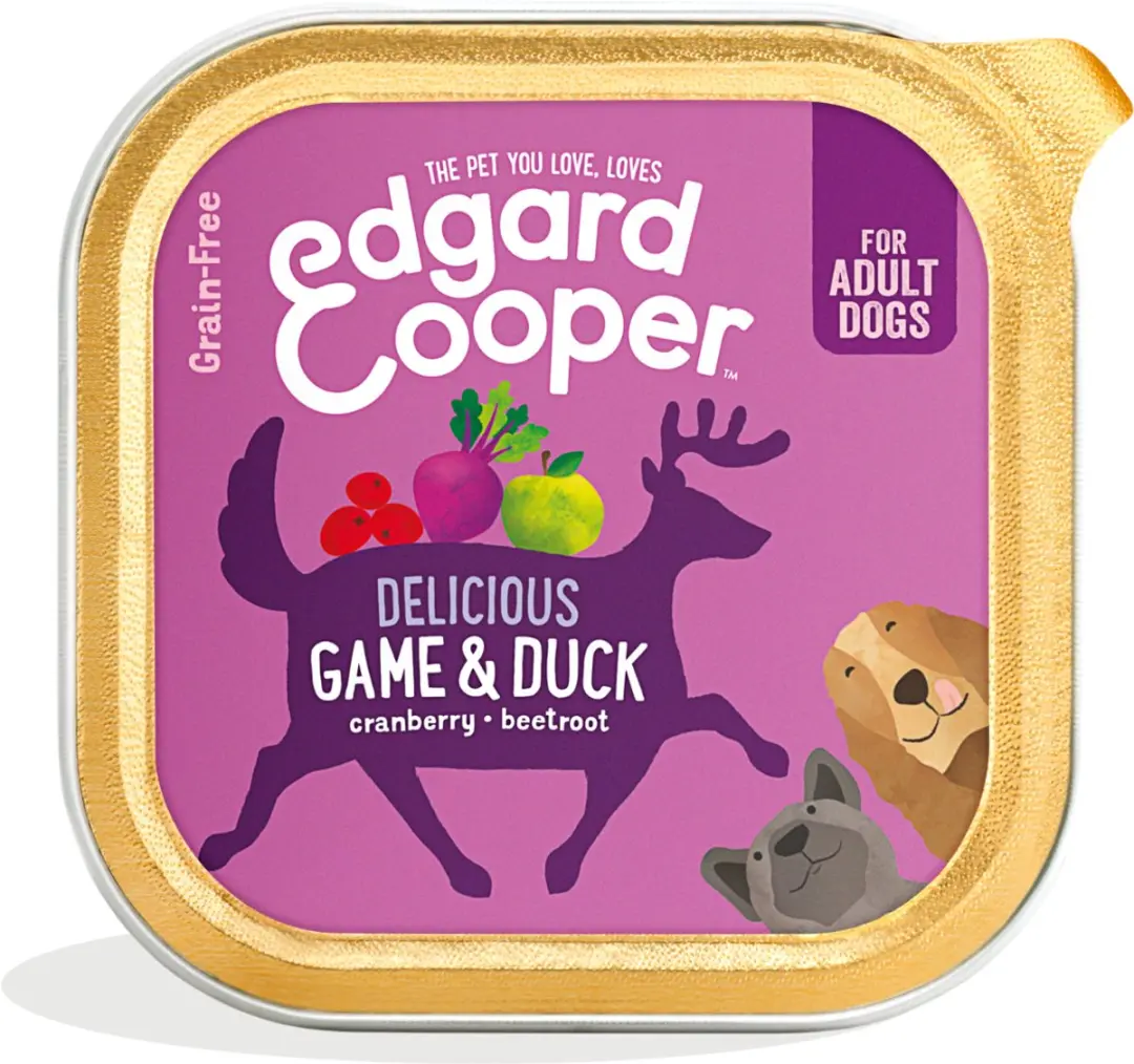 Edgard & Cooper Kuipje Honden Natvoer Wild - Eend 150g