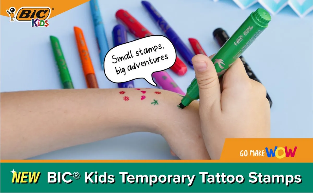 Bic Kids Neptattoo Tijdelijke Tattoo Set - 6 Stuks - afbeelding 6 van 6