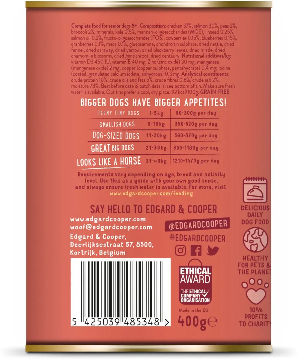 Edgard & Cooper Kip & Zalm Blik 400g