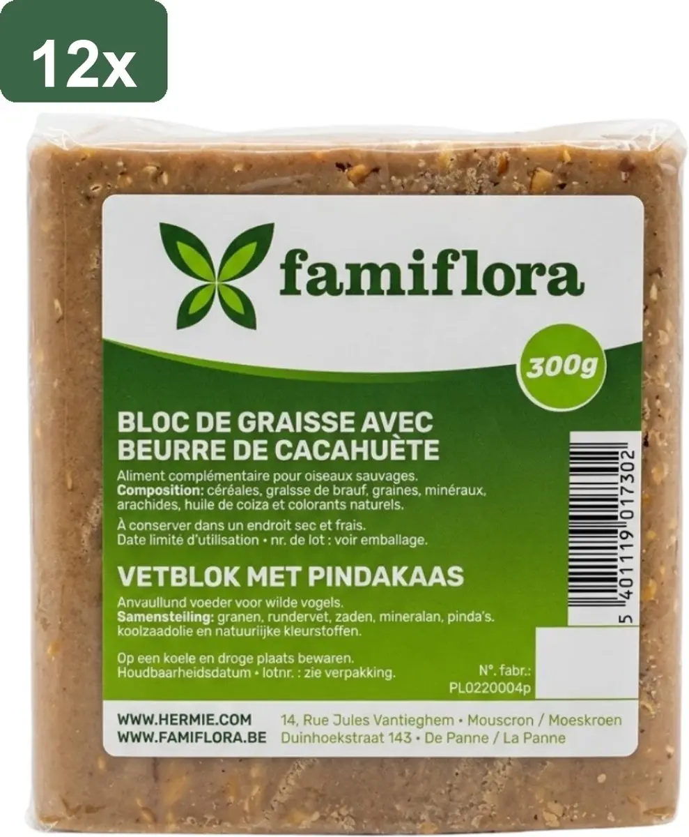 Famiflora Vetblok Pindakaas Tuinvogels