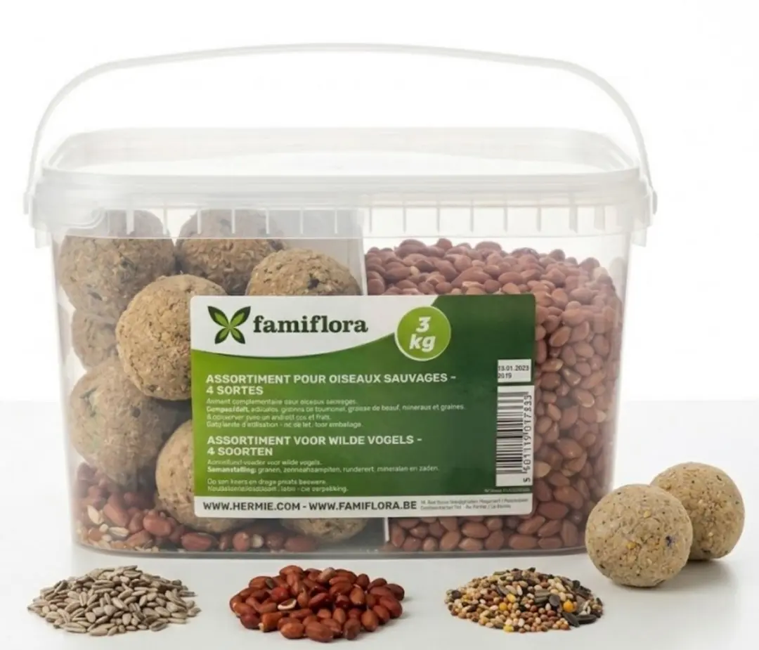Famiflora Vogelmixpakket 6KG - 2x3KG - 4 Soorten