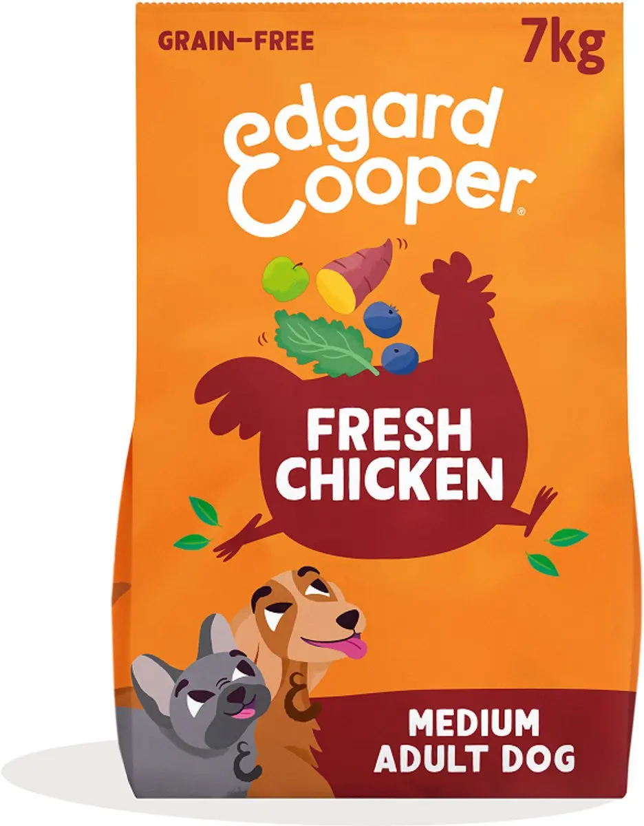 Edgard & Cooper Adult Hondenbrokken Medium Kip 7kg