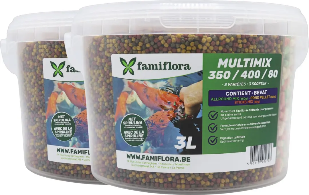 Famiflora Multimix Alpostic Drijvend Visvoer 2x3L