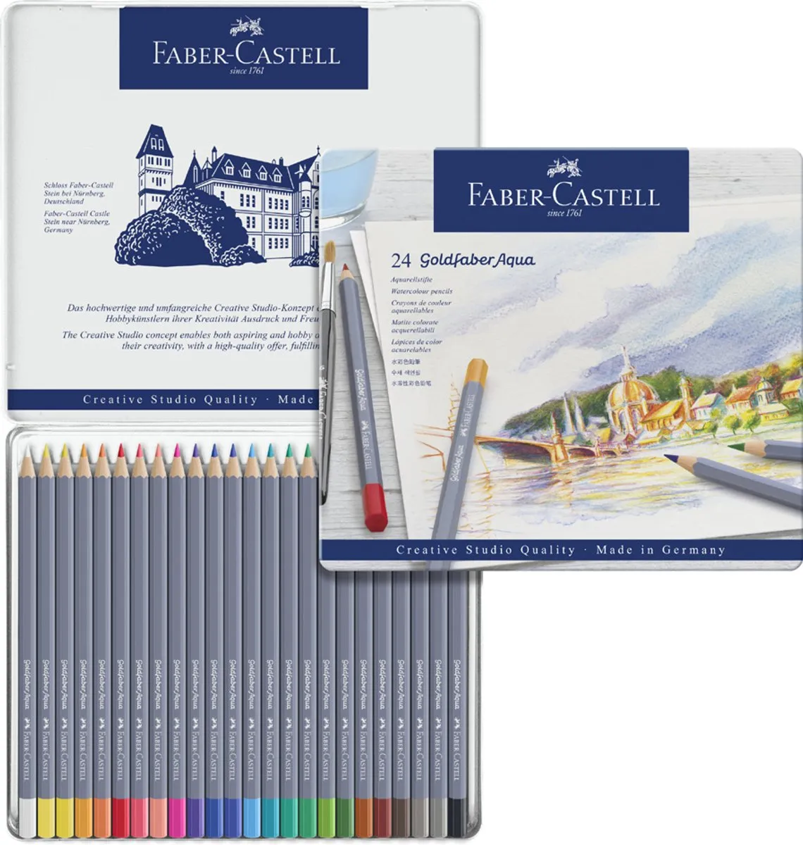 Faber-Castell Goldfaber Aquarelpotloden 24 Stuks - FC-114624