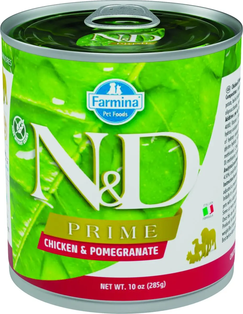 N&D Prime natvoeding voor de hond Kip 285 gr.