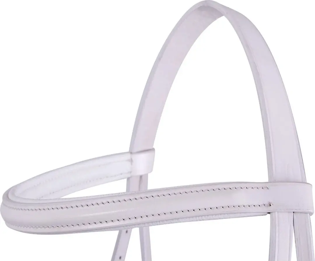 QHP Classic Keuringshoofdstel Full - Wit - afbeelding 6 van 6