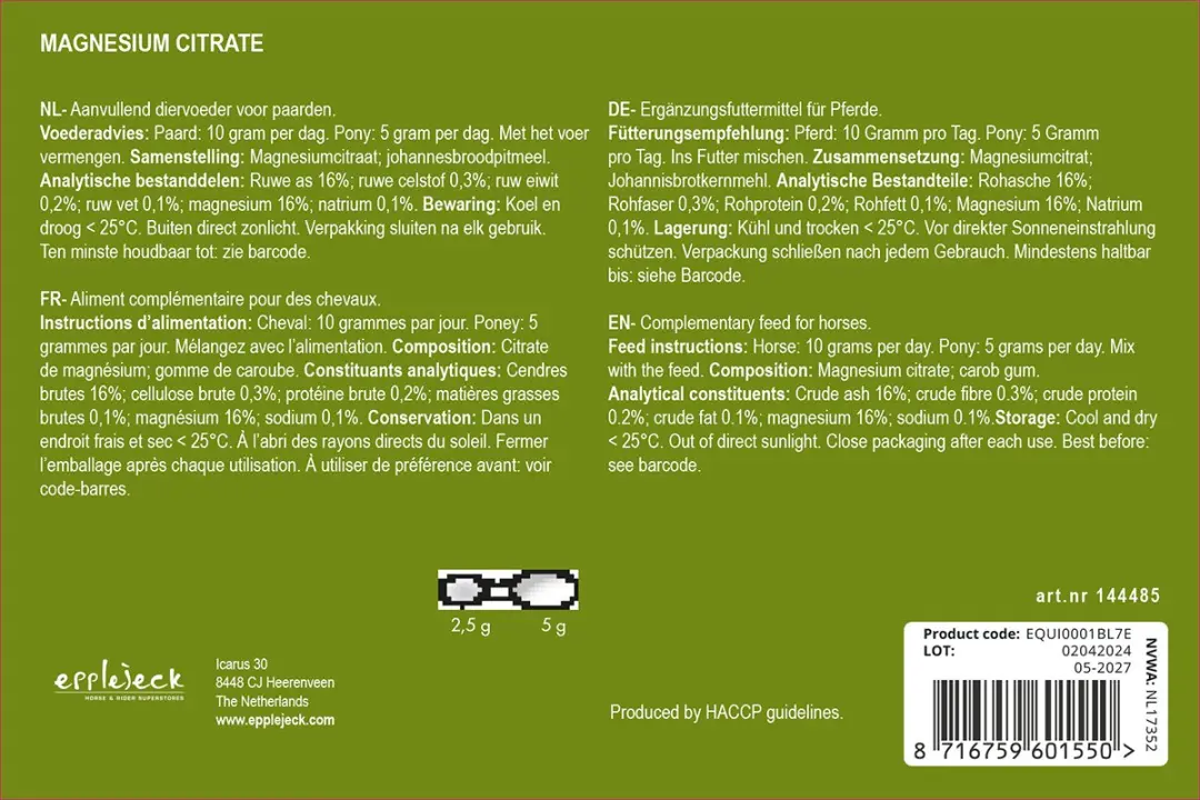 Epplejeck Magnesium Citraat 2 Stuks
