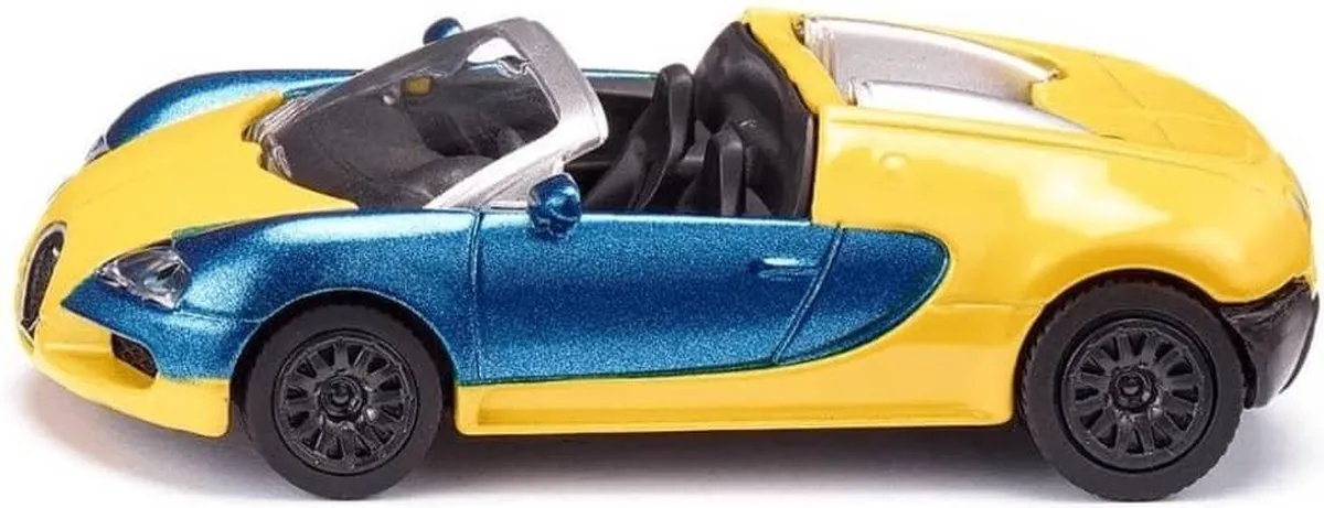 SIKU 3-delige Sportautoset 433618 - Geel/Blauw/Zilver/Rood/Zwart