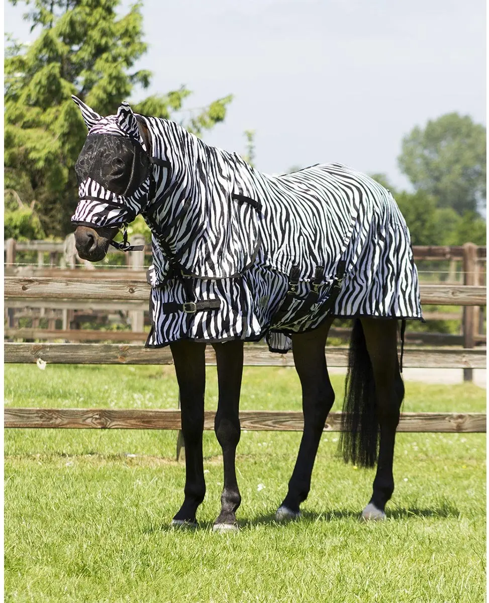 QHP Vliegendeken Zebra - 100cm - 4-Seizoenen