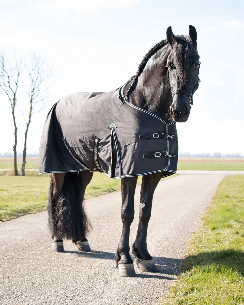 QHP Deken Turnout XL - Zwart 135