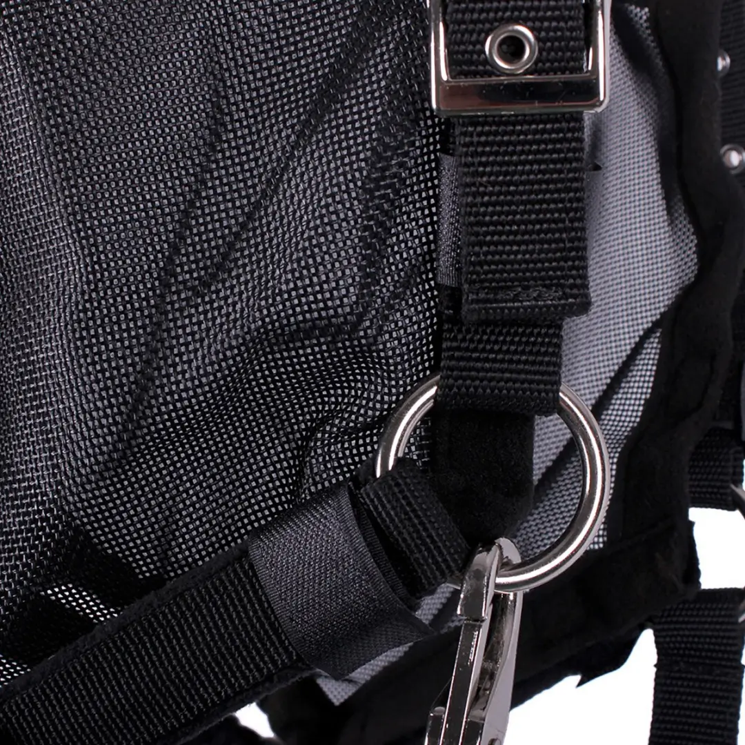 QHP Halster Vliegenmasker Combi Pony - Zwart - afbeelding 6 van 6