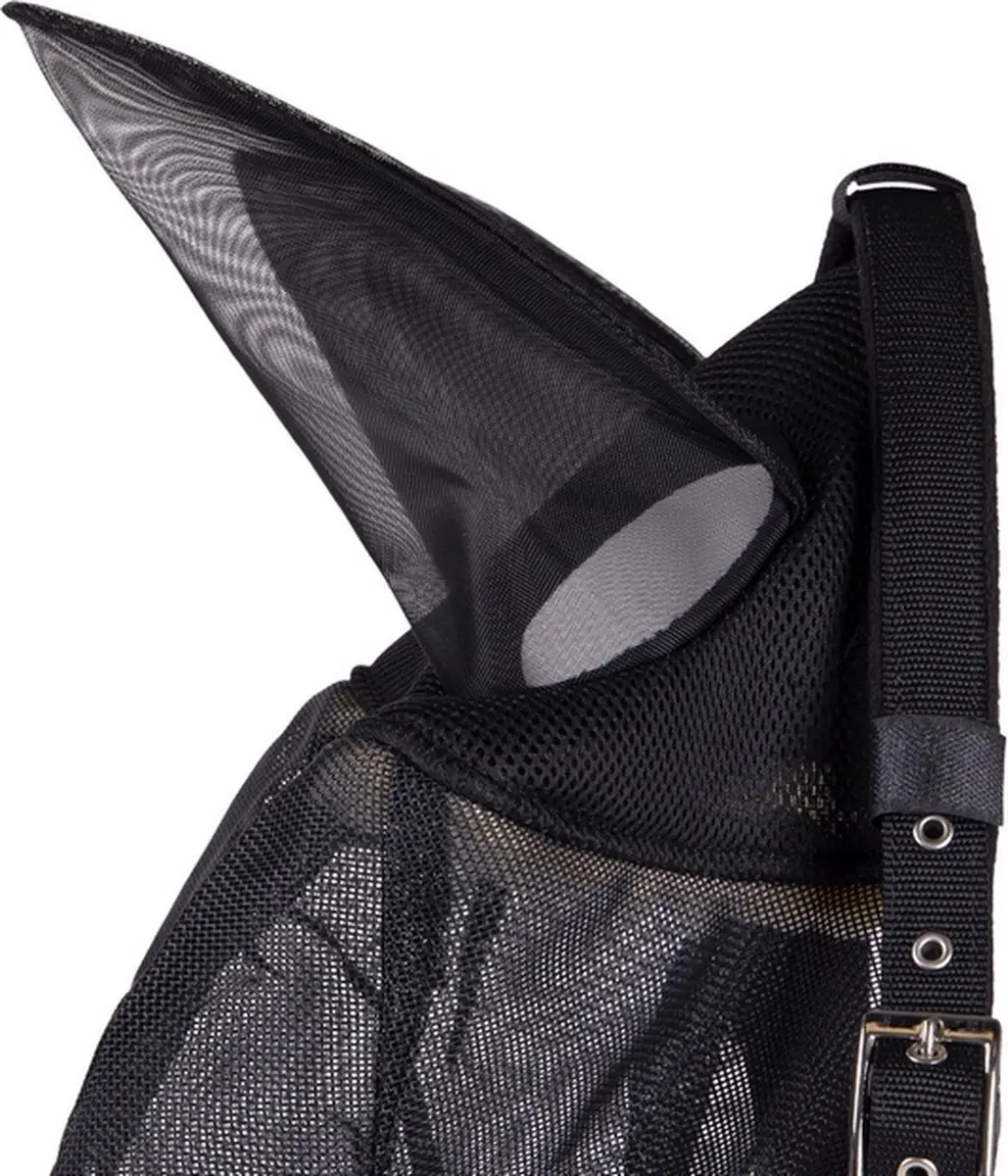 QHP Halster Vliegenmasker Combi Pony - Zwart - afbeelding 5 van 6