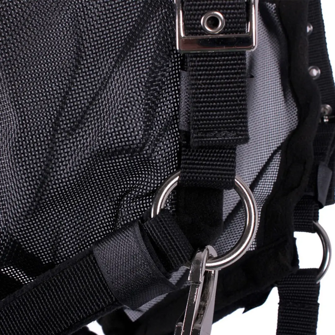 QHP Halster Vliegenmasker Combi Pony - Zwart - afbeelding 4 van 6