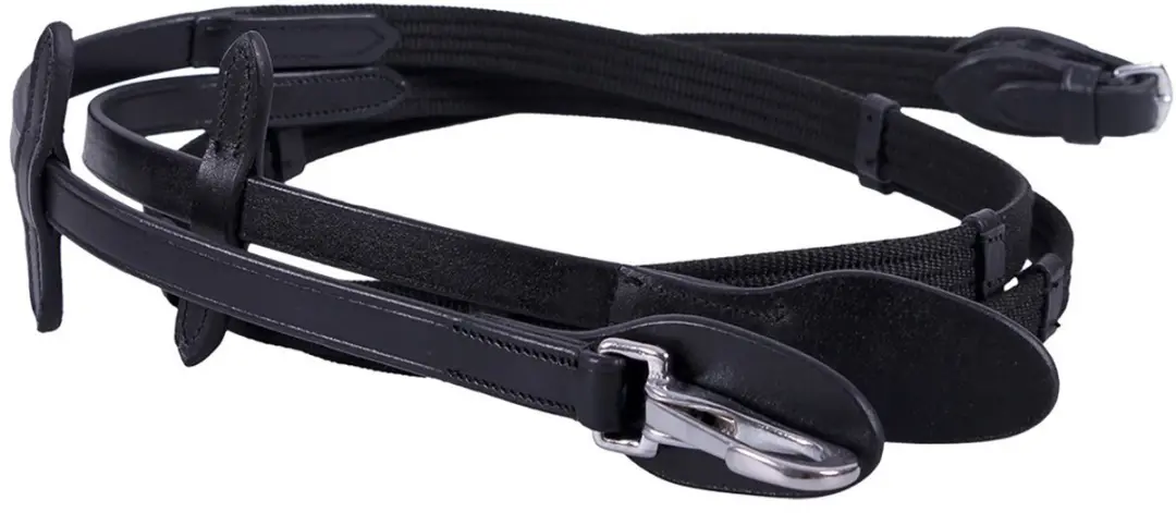 Qhp Teugels Webband Met Clip Zwart