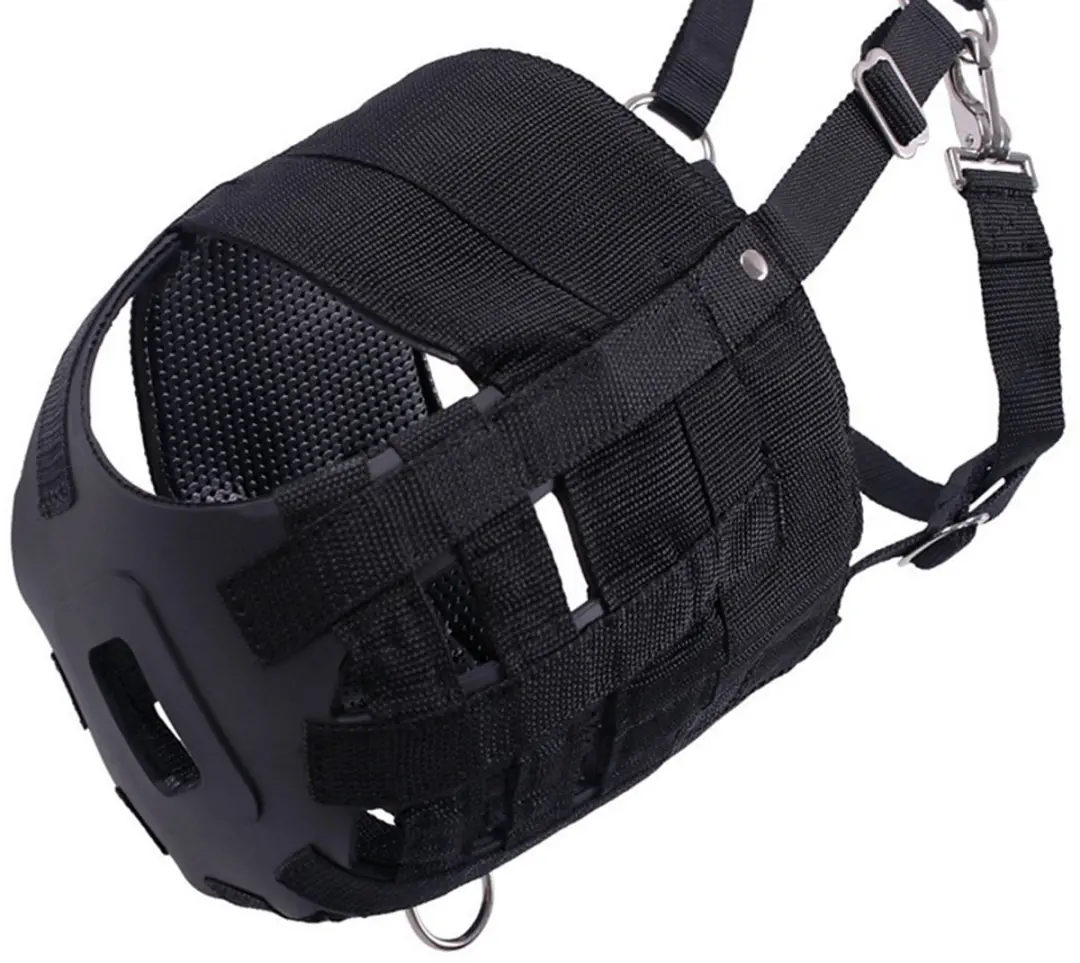 QHP Graasmasker Zwart - Maat Cob