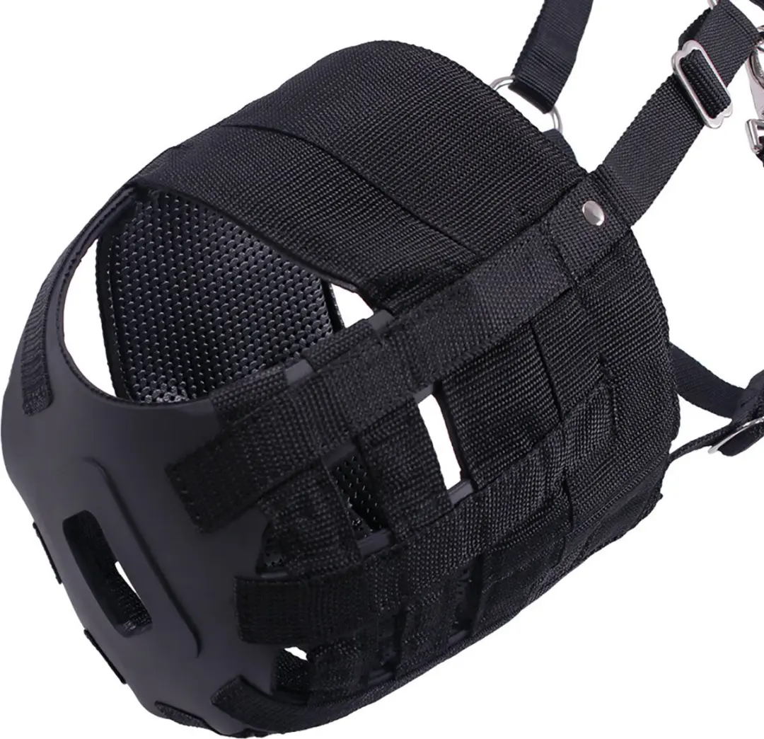 QHP Graasmasker Zwart - Maat Cob - afbeelding 6 van 6