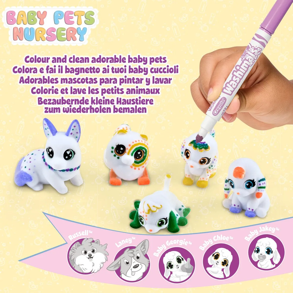 Crayola Washimals Hobbypakket Baby Pets Nursery - Veelkleurig