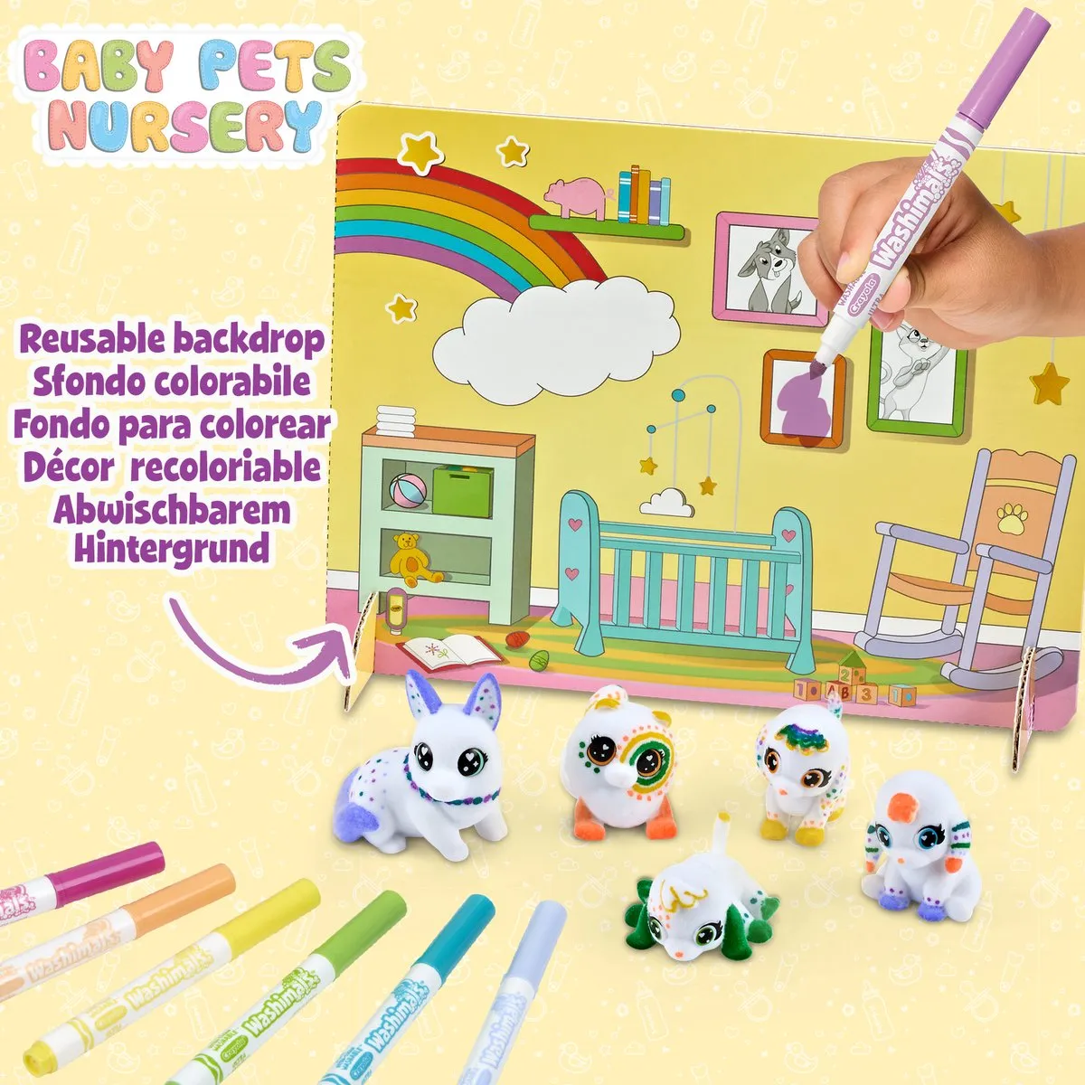 Crayola Washimals Hobbypakket Baby Pets Nursery - Veelkleurig