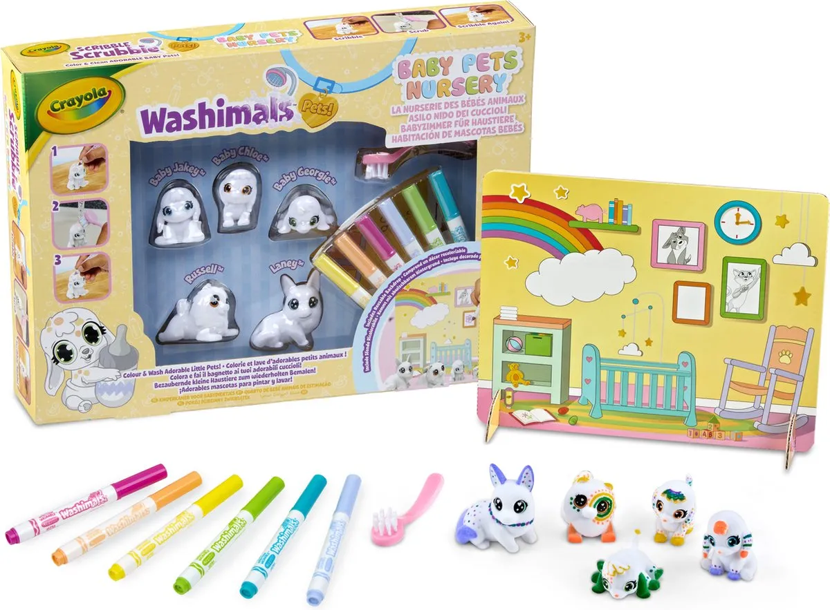Crayola Washimals Hobbypakket Baby Pets Nursery