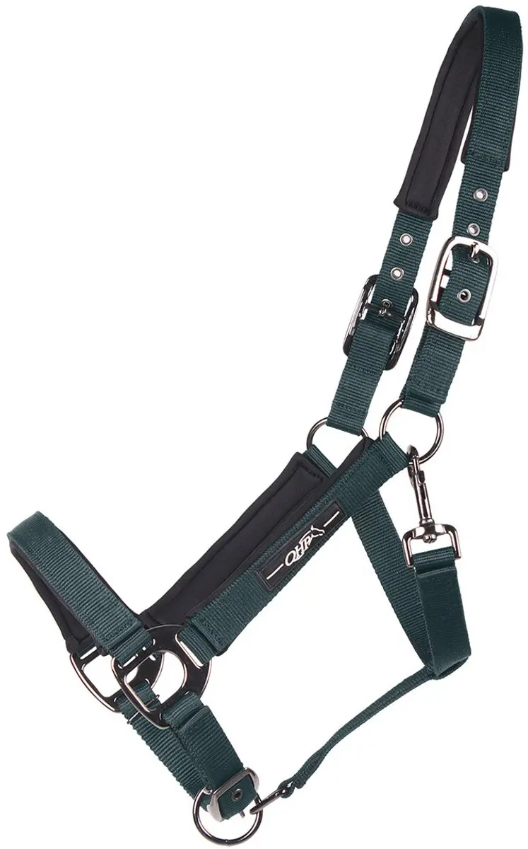 QHP Halster Deluxe Donkergroen - Pony - afbeelding 5 van 6