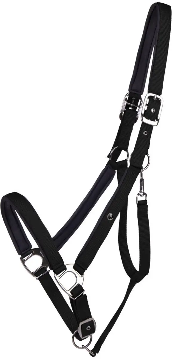 QHP Halster Deluxe Donkerblauw - Pony
