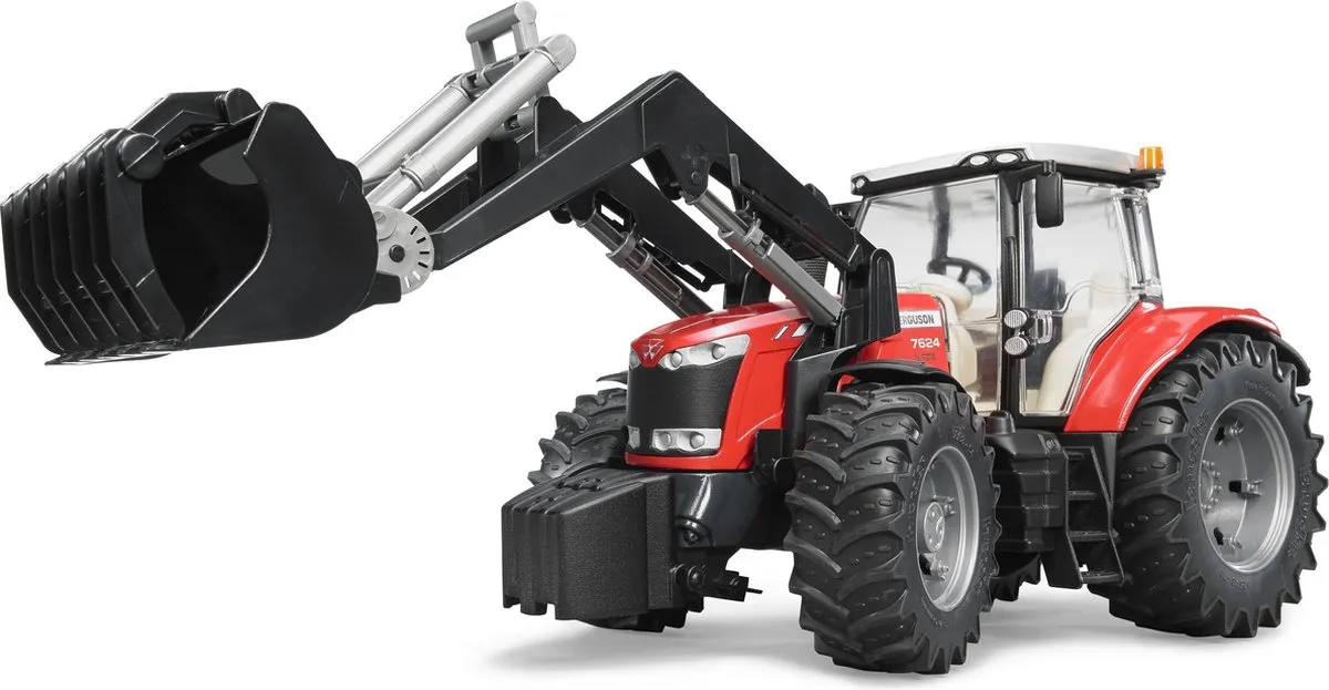 Bruder Massey Ferguson 7624 Tractor met Voorlader