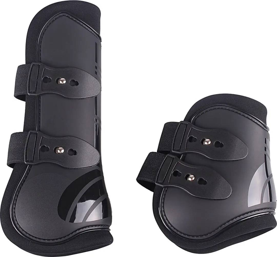 QHP Peesbeschermerset Cob - Zwart - afbeelding 6 van 6