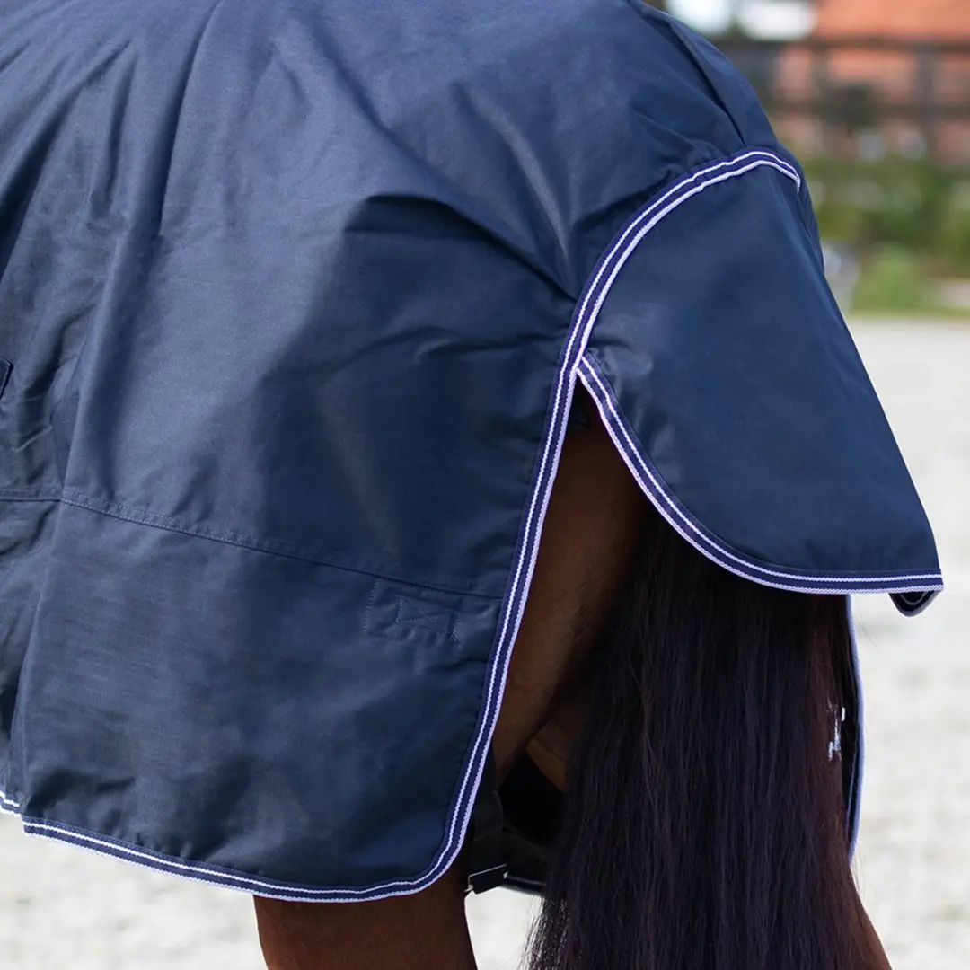 QHP Turnout Luxe Dekzeil 300g - Donkerblauw 175 - afbeelding 6 van 6
