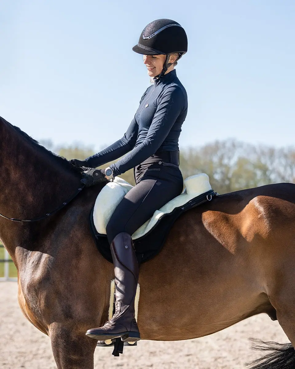 QHP Barebackpad Shetlander - Crème/Zwart - afbeelding 6 van 6