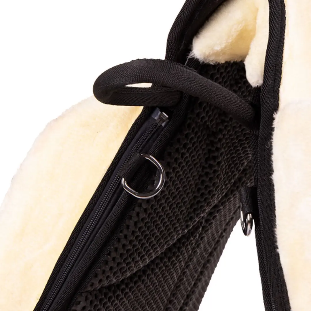 QHP Barebackpad Shetlander - Crème/Zwart