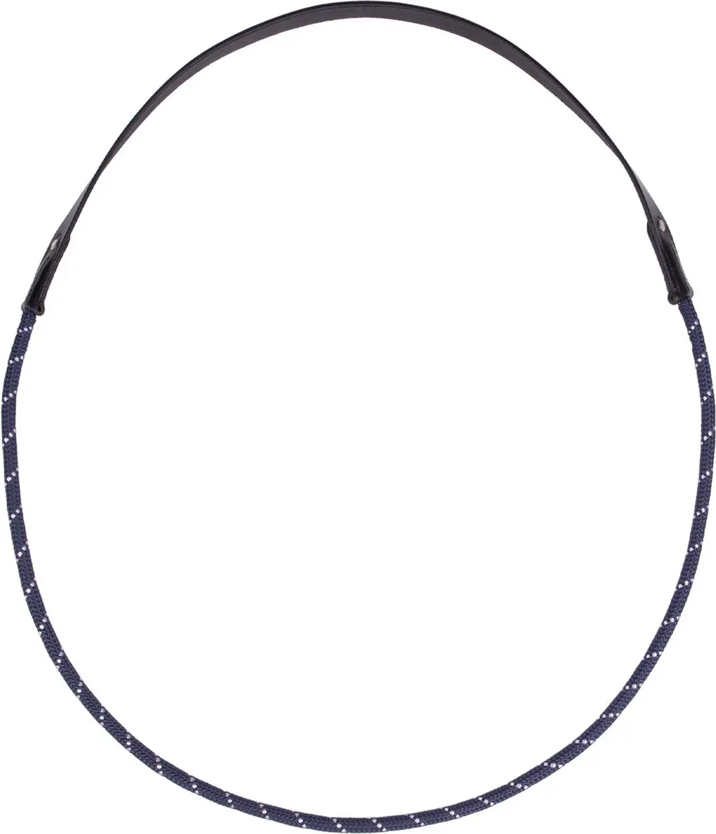 QHP Halstouw Leer Navy Blauw