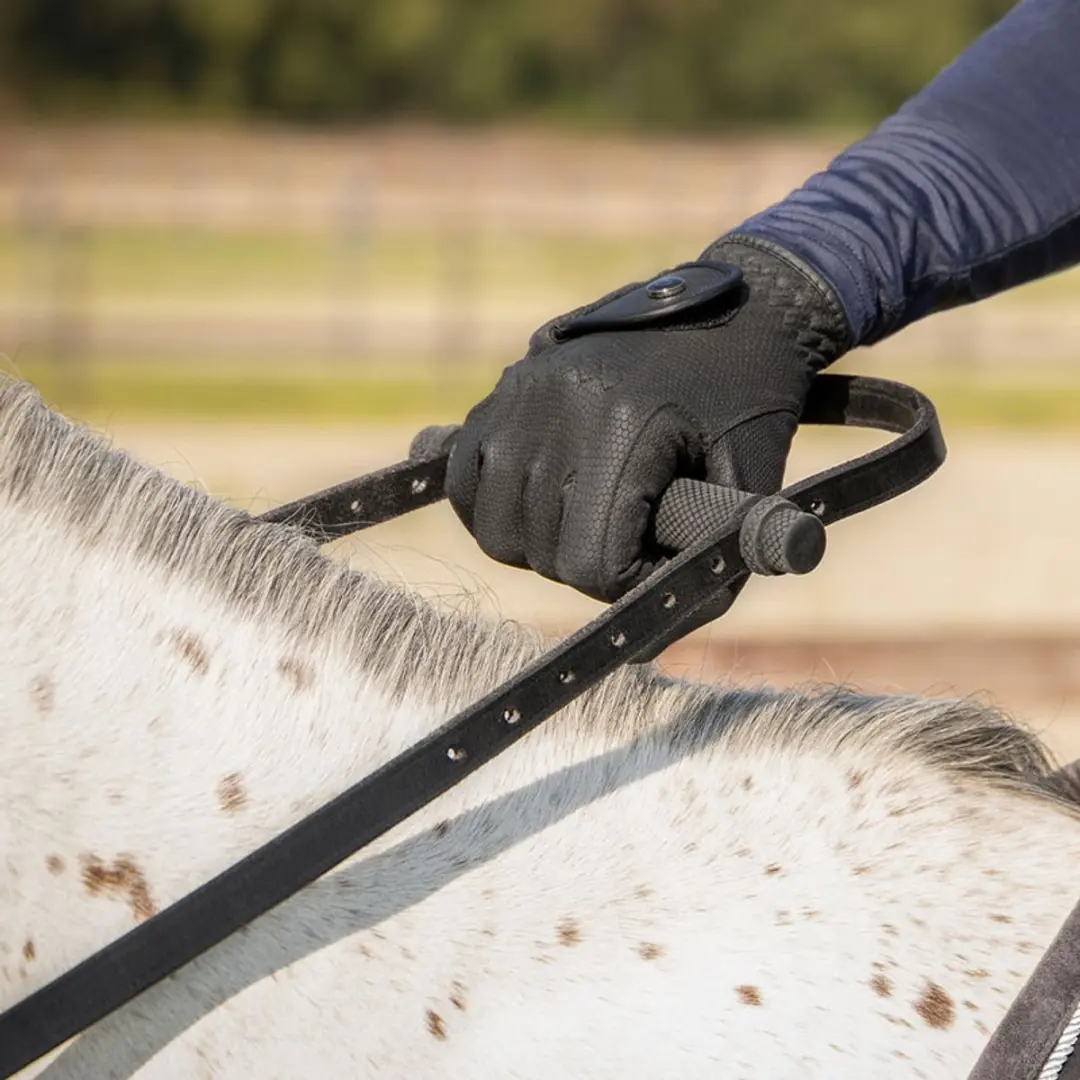 QHP Eénhandteugel Pony - Zwart