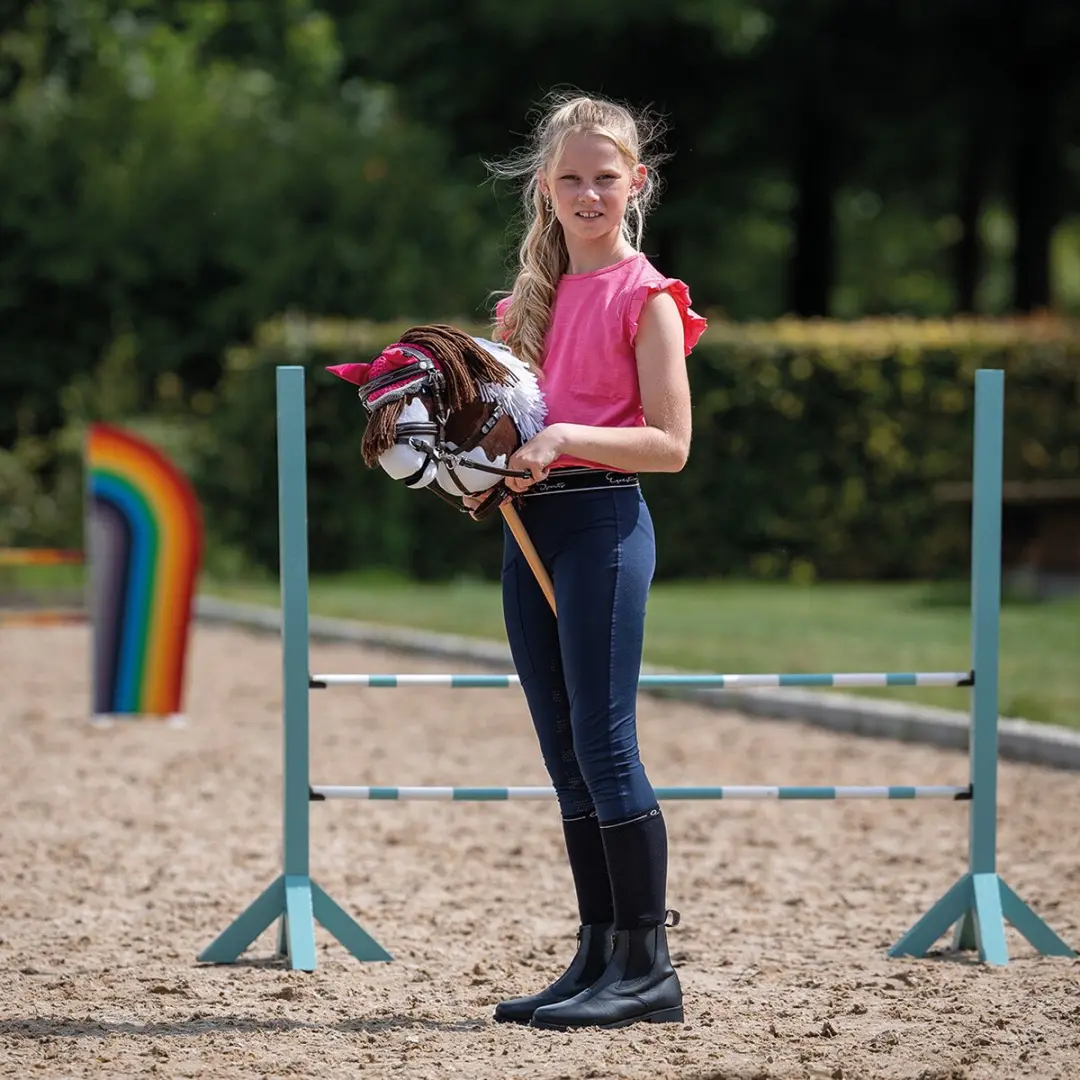 QHP Hobby Horse Hoofdstel Luxe - Donkerbruin