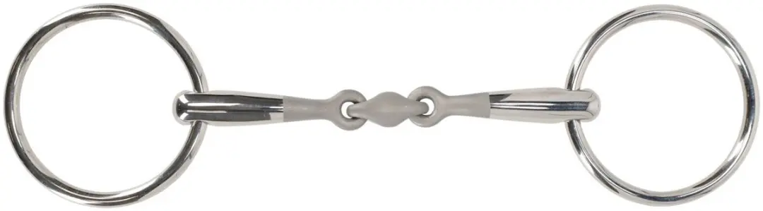 QHP Watertrens Dubbel Gebroken Anatomisch 14 mm Sandblasted