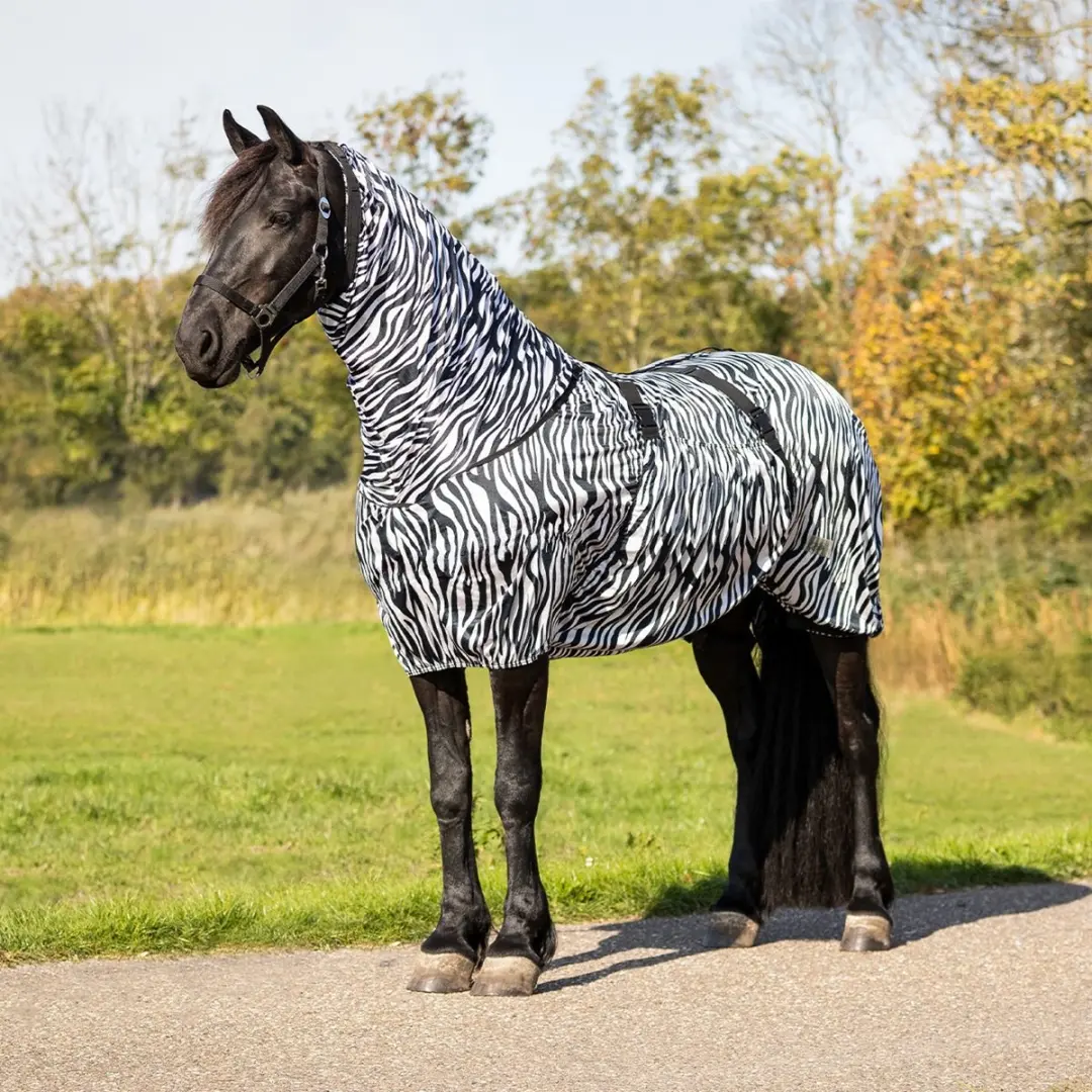 QHP Eczeemdeken Big Neck Zebra - 175cm - afbeelding 4 van 6