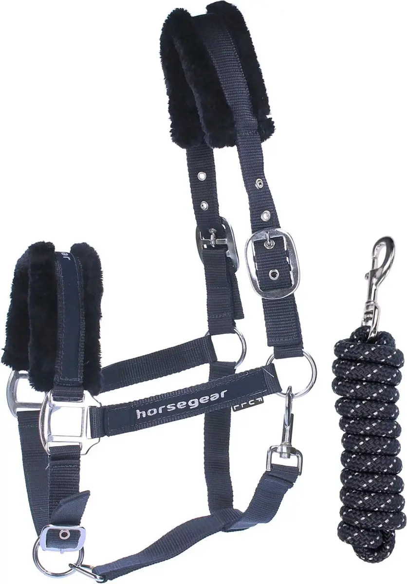 Horsegear Reno Halsterset Full - Donkerblauw
