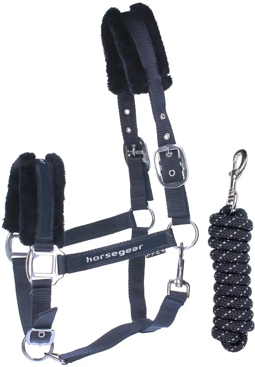 Horsegear Reno Halsterset Full - Donkerblauw - afbeelding 6 van 6