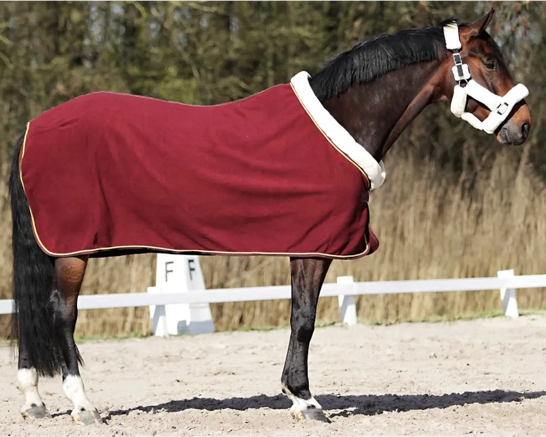 Horsegear Allure Zweetdeken 135/185cm - Donkerrood