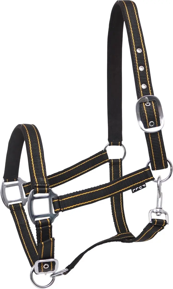 Horsegear Halster Zari Pony - Zwart-goud