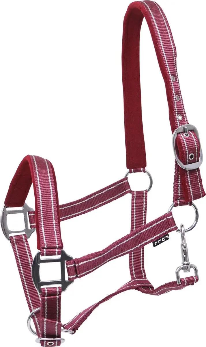 Horsegear Zari Halster - Pony - Rood-zilver