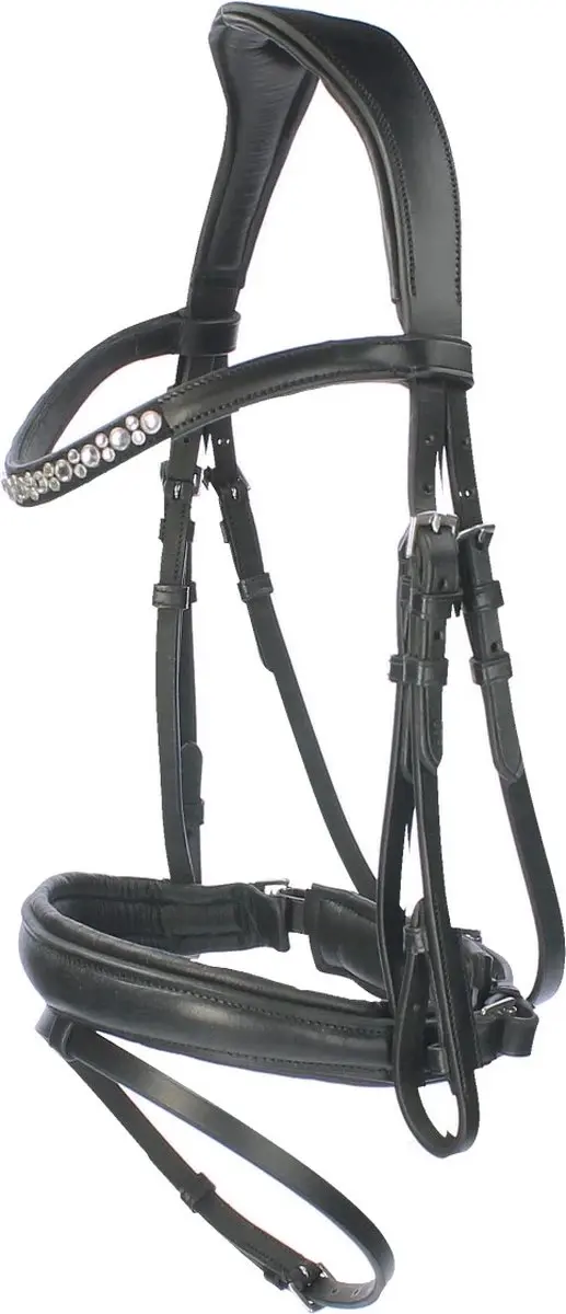 Horsegear Hoofdstel HGHONESTUS Full - Zwart