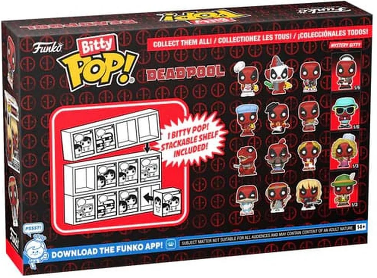 Funko Bitty Pop! Marvel Deadpool Bathtime - 4 Stuks