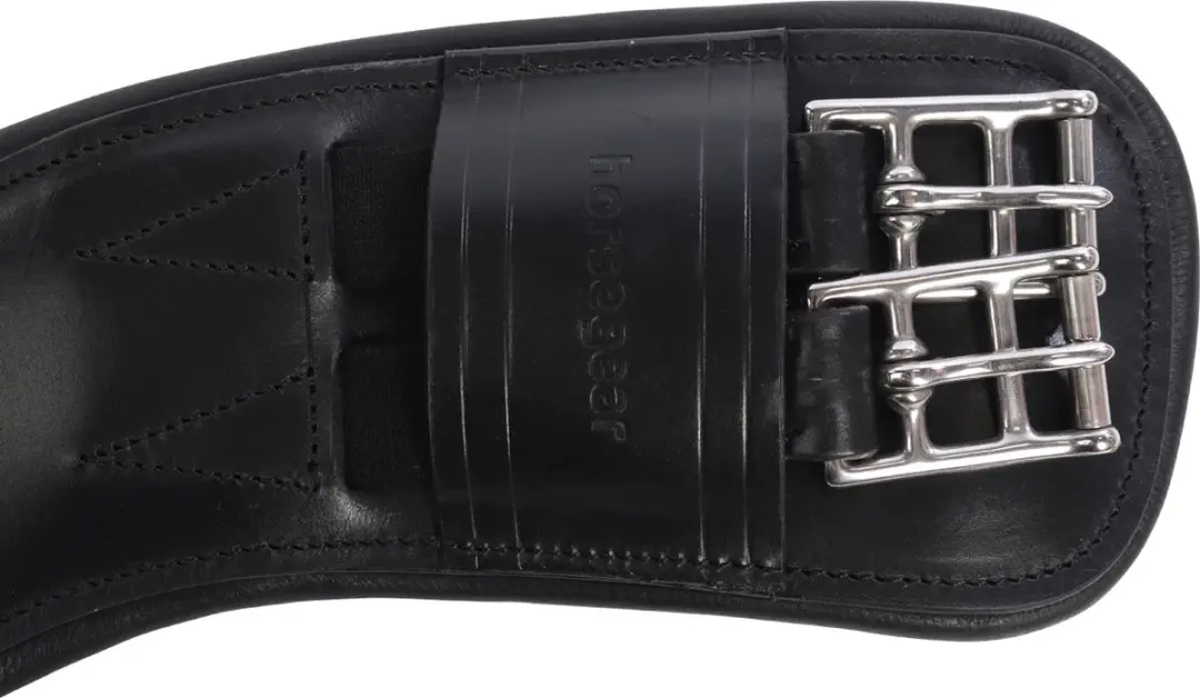 Horsegear HGLuxe Leather Dressuursingel - Zwart