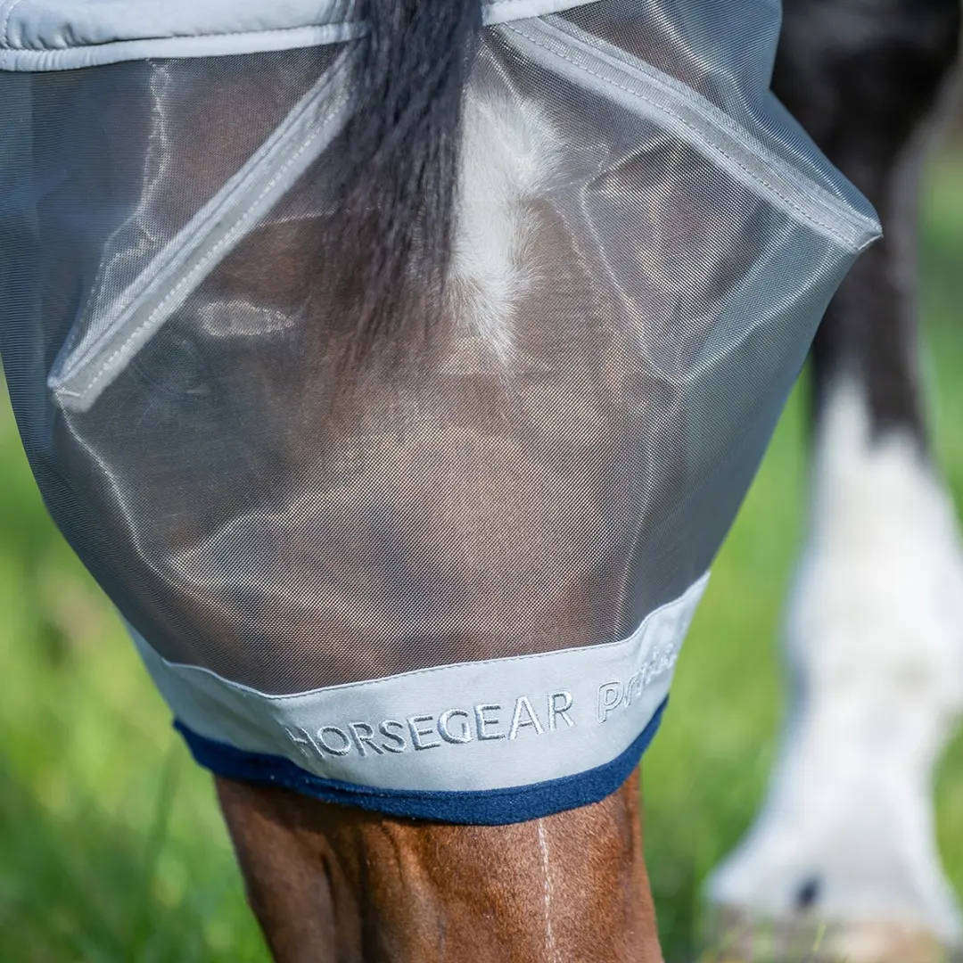 Horsegear Vliegenmasker Met Oren Grijs