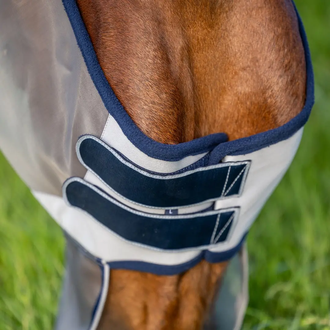 Horsegear Vliegenmasker Met Oren Grijs - Pony
