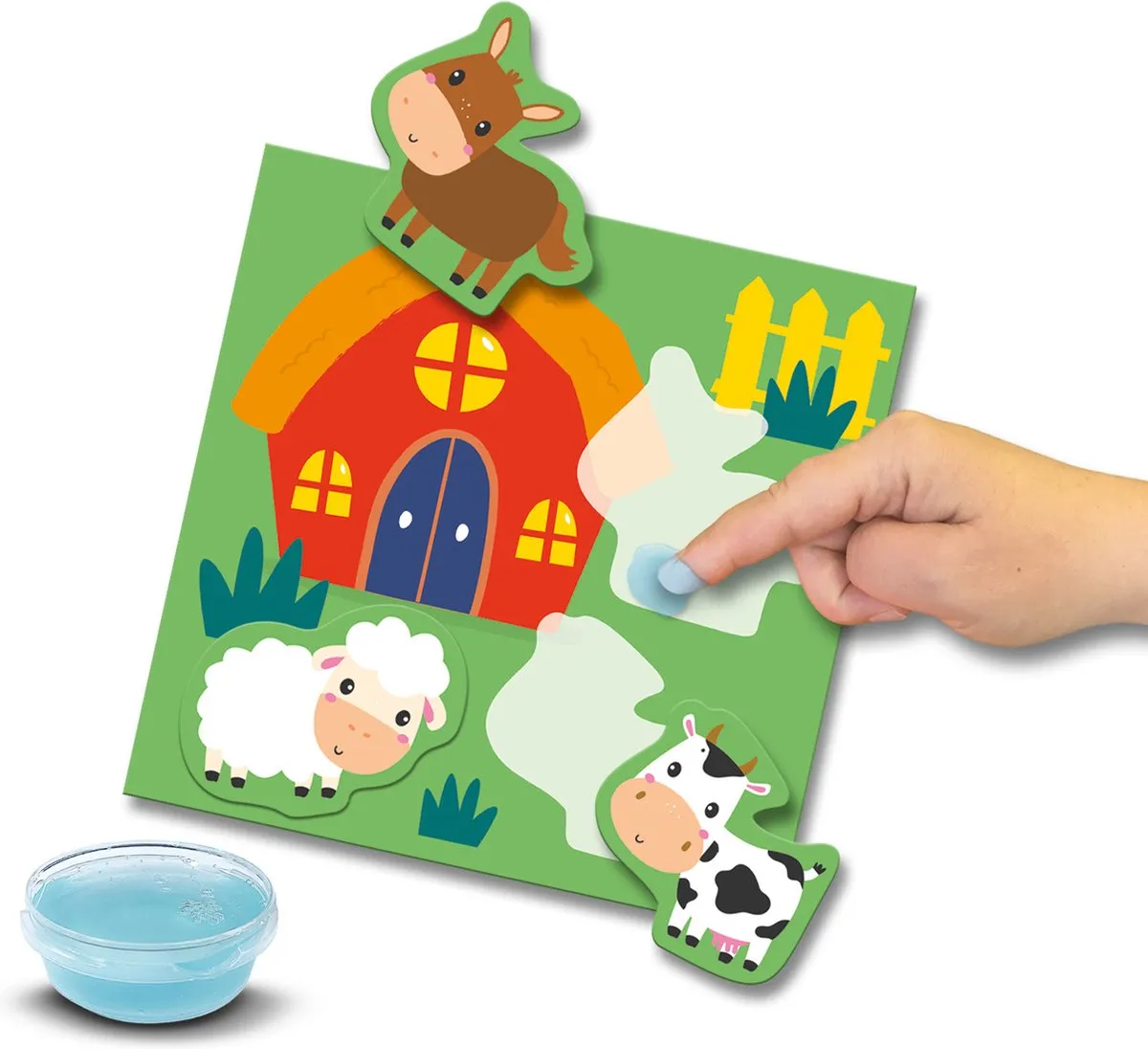 SES Creative My First Waar Woon Ik Dieren Plakken - 18 Stuks