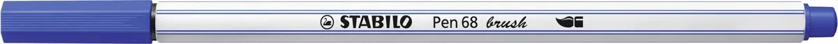STABILO Pen 68 Brush Ultramarijn Blauw - afbeelding 6 van 6