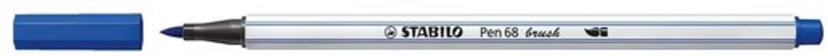 STABILO Pen 68 Brush Ultramarijn Blauw