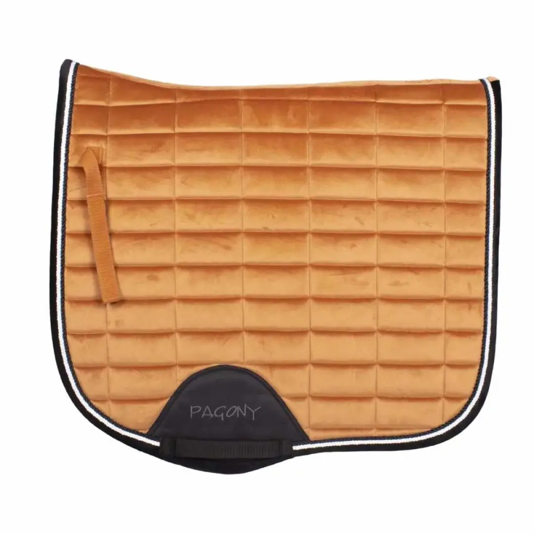 Pagony Work Velours Zadeldek Cob - Cognac
