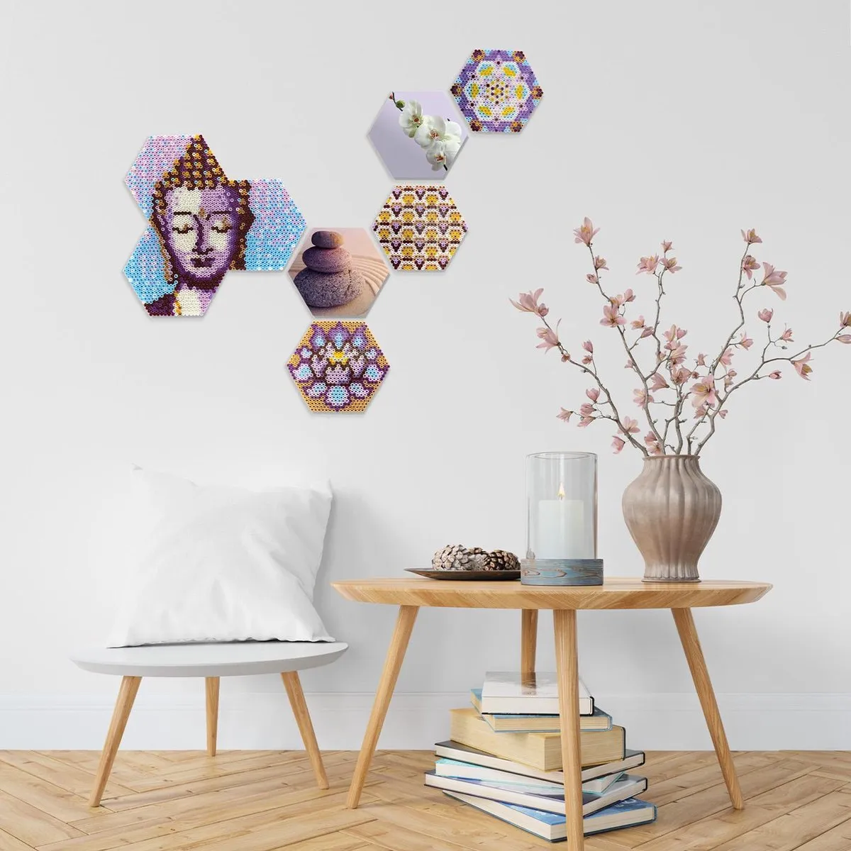 SES Creative Beedz Art Hex Tiles Zen - 5000 Strijkkralen